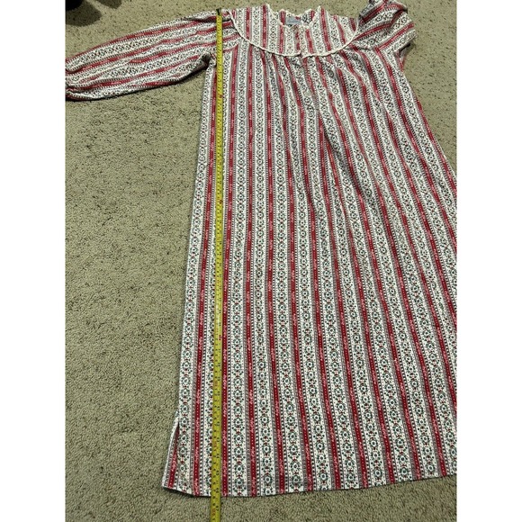 LANZ Of SALZBURG size S NIGHTGOWN 100% Cotton Long Flannel GrannyCore B24 - Picture 7 of 12